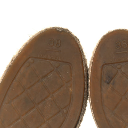 Chanel Lambskin CC Espadrilles 38 Black 8 of 9