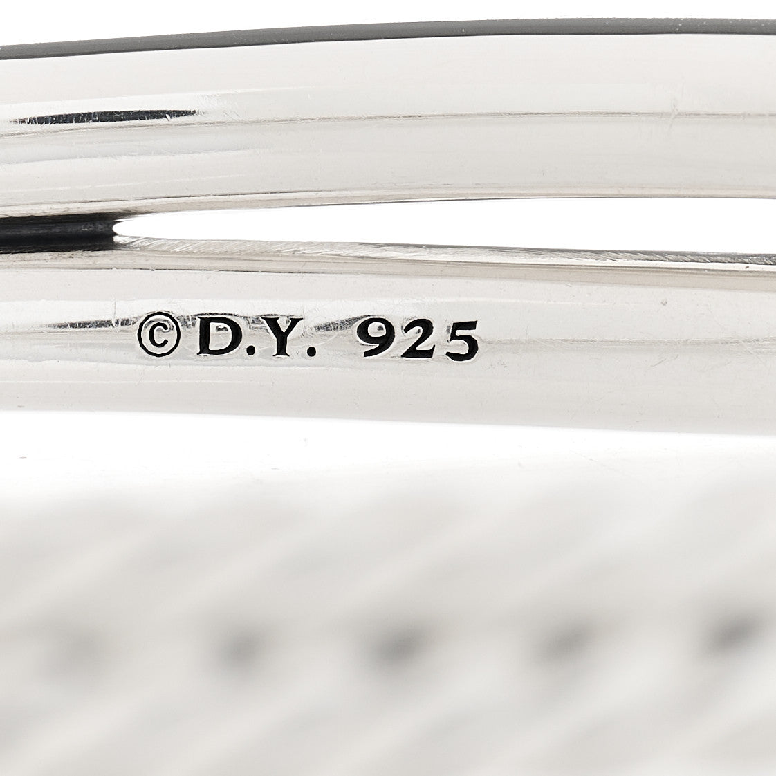 David Yurman Sterling Silver 10mm Single Loop Labyrinth Bracelet 2 of 3