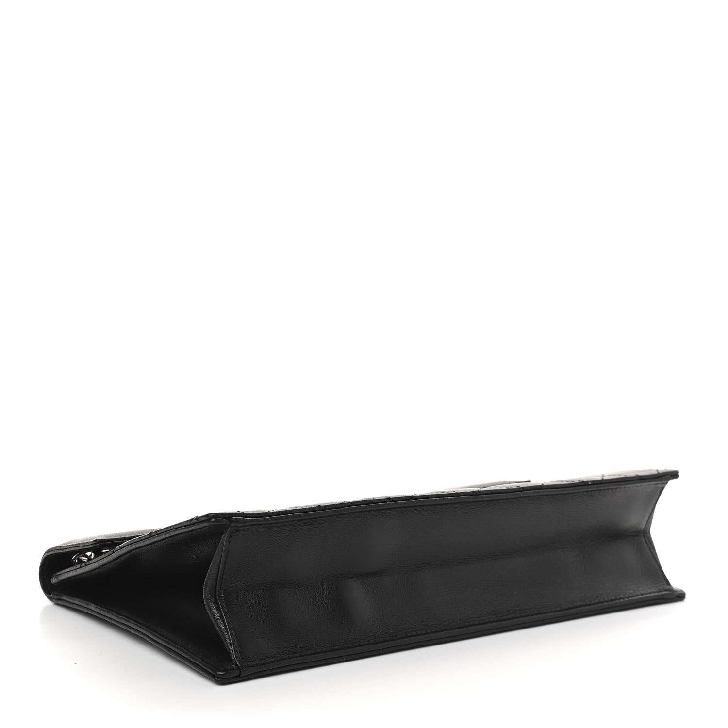 Chanel Lambskin Top Handle Logo Flap Black 4 of 9