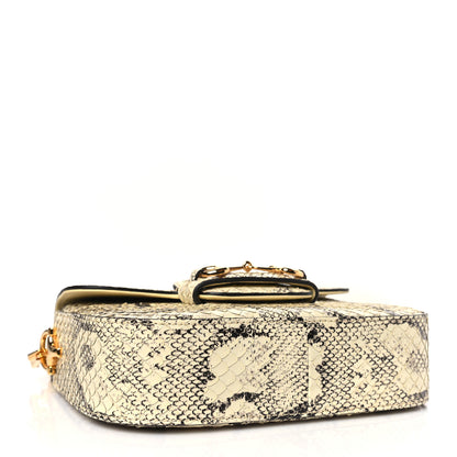 Gucci Snakeskin Web Mini Horsebit 1955 Shoulder Bag New Rock 4 of 9