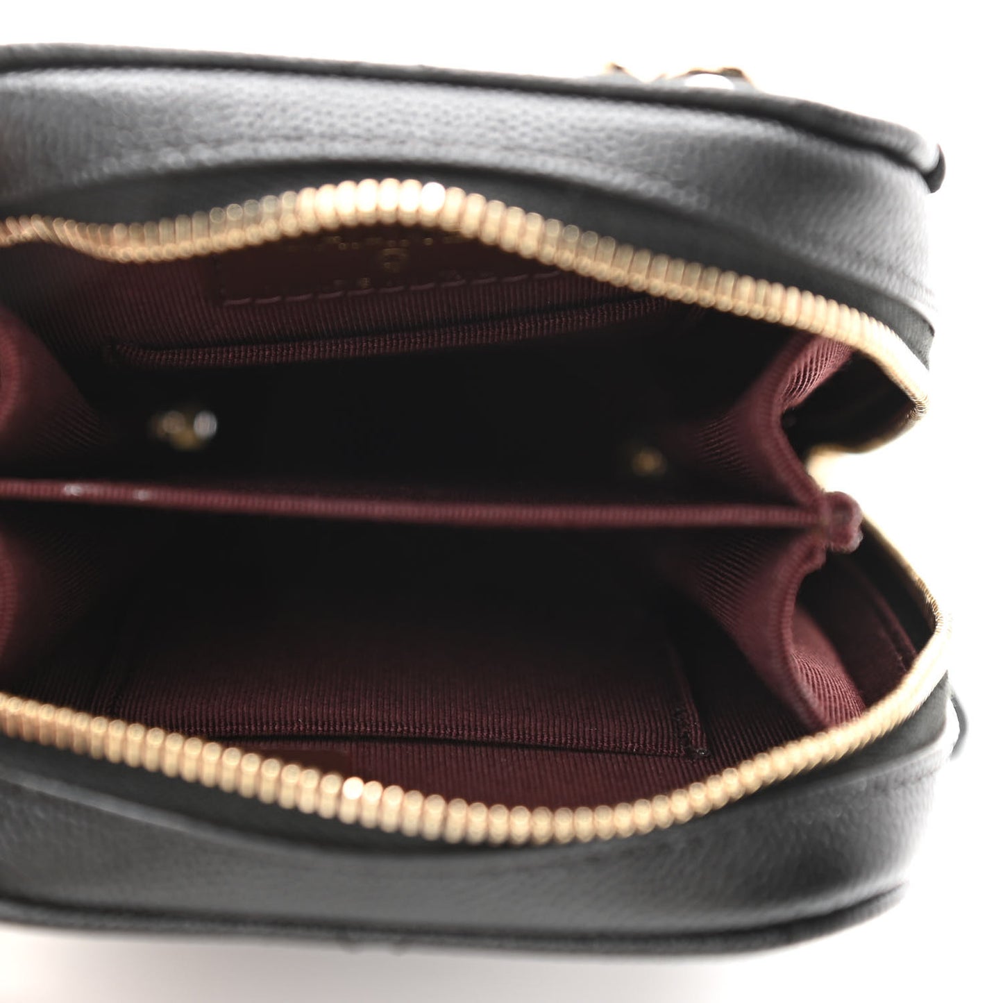 Caviar Quilted Phone Holder Wallet On Chain WOC Black