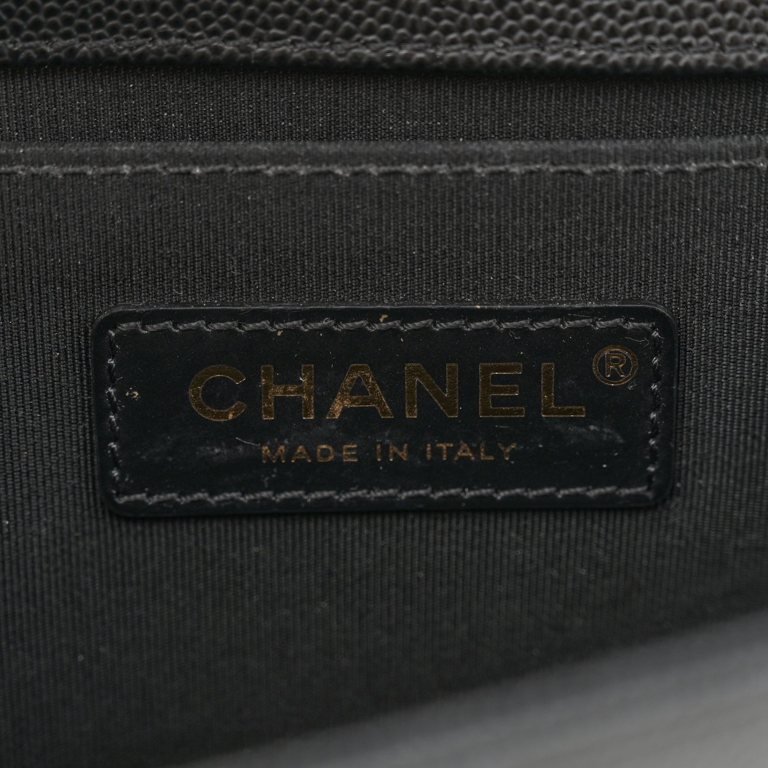 Chanel Caviar Chevron Quilted Small Boy Flap Black 6 of 11