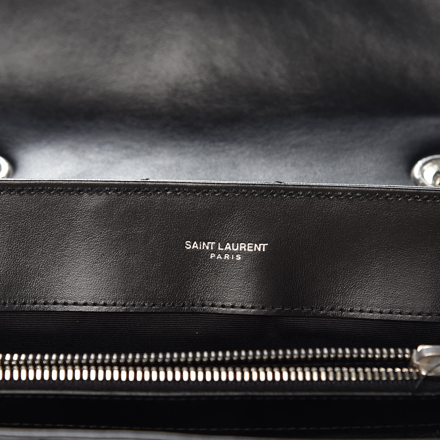 Saint Laurent Calfskin Y Quilted Monogram Medium Loulou Chain Satchel Black 6 of 7