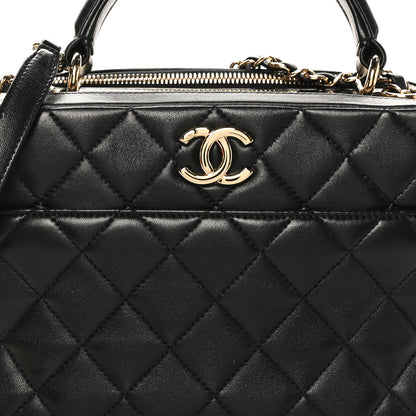 Chanel Lambskin Quilted Medium Trendy CC Bowling Bag Black 8 of 10