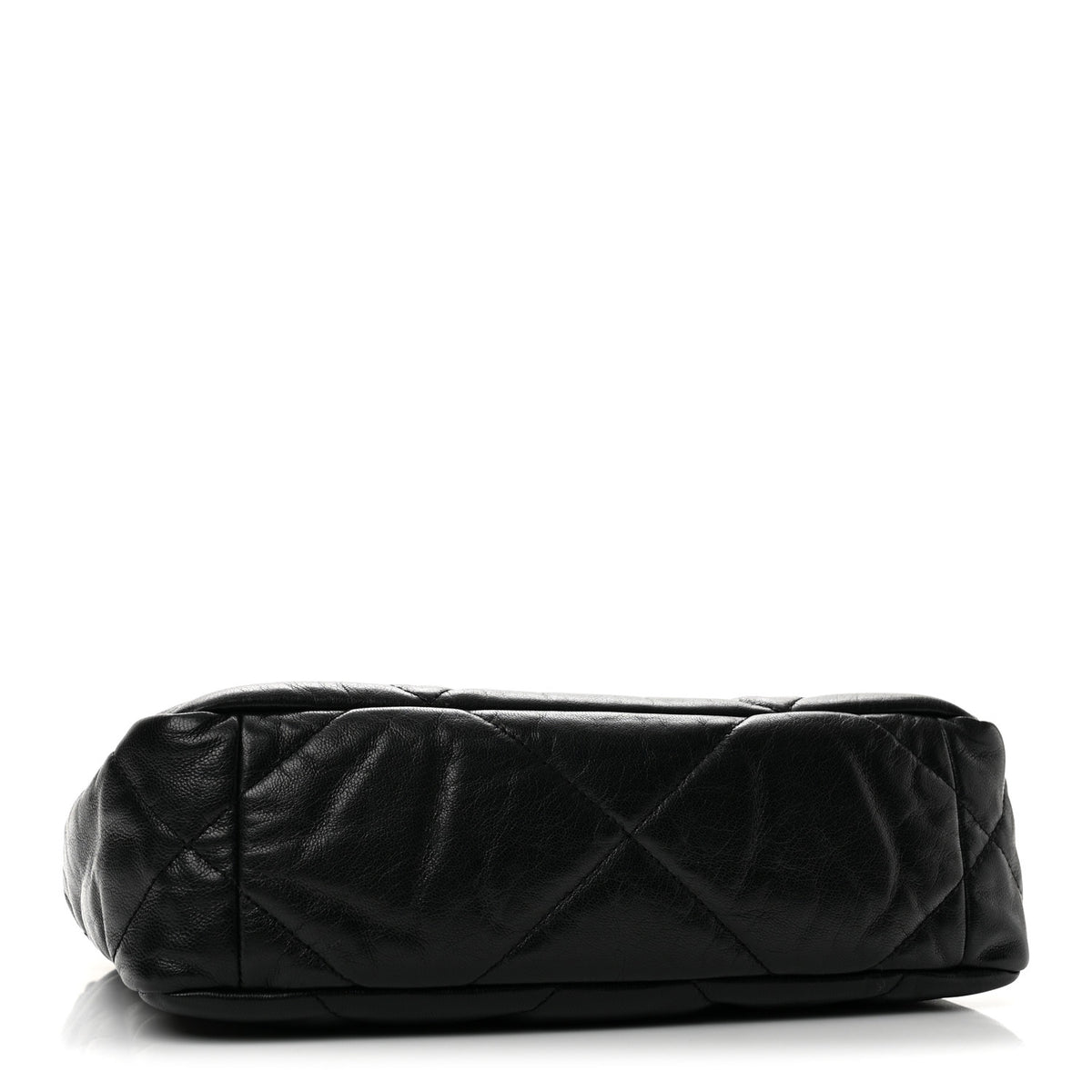 Goatskin Quilted Medium Chanel 19 Flap Black