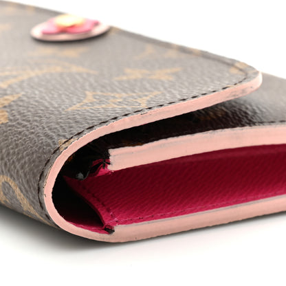 Louis Vuitton Monogram Bloom Flower Emilie Wallet Fuchsia 10 of 12