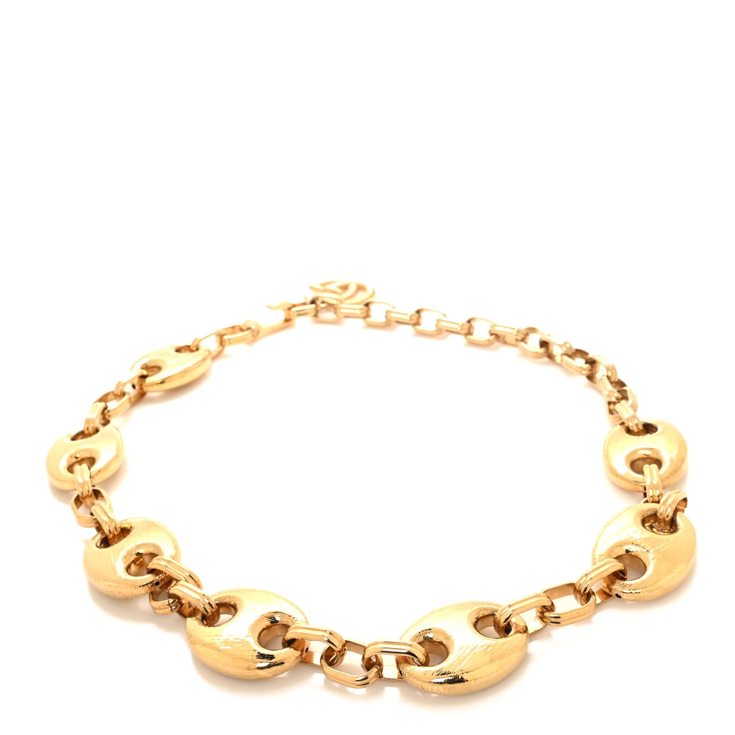Gucci Textured Chain Marina Belt Gold 2 of 4