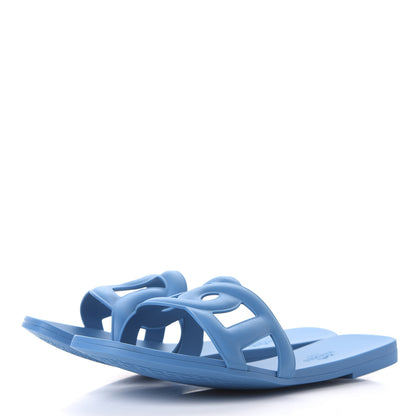 Hermes Rubber Aloha Sandals 38 Blue Vif 3 of 9