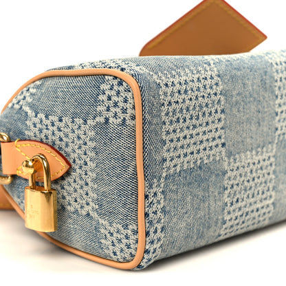 Louis Vuitton Damier Denim 3D Speedy Bandouliere 18 Bleu 8 of 9