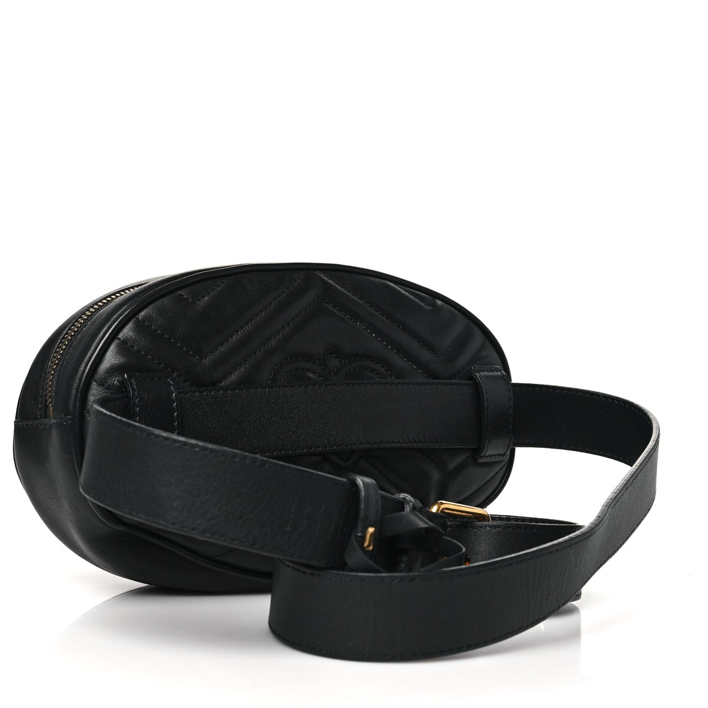 Calfskin Matelasse GG Marmont Belt Bag 95 38 Black