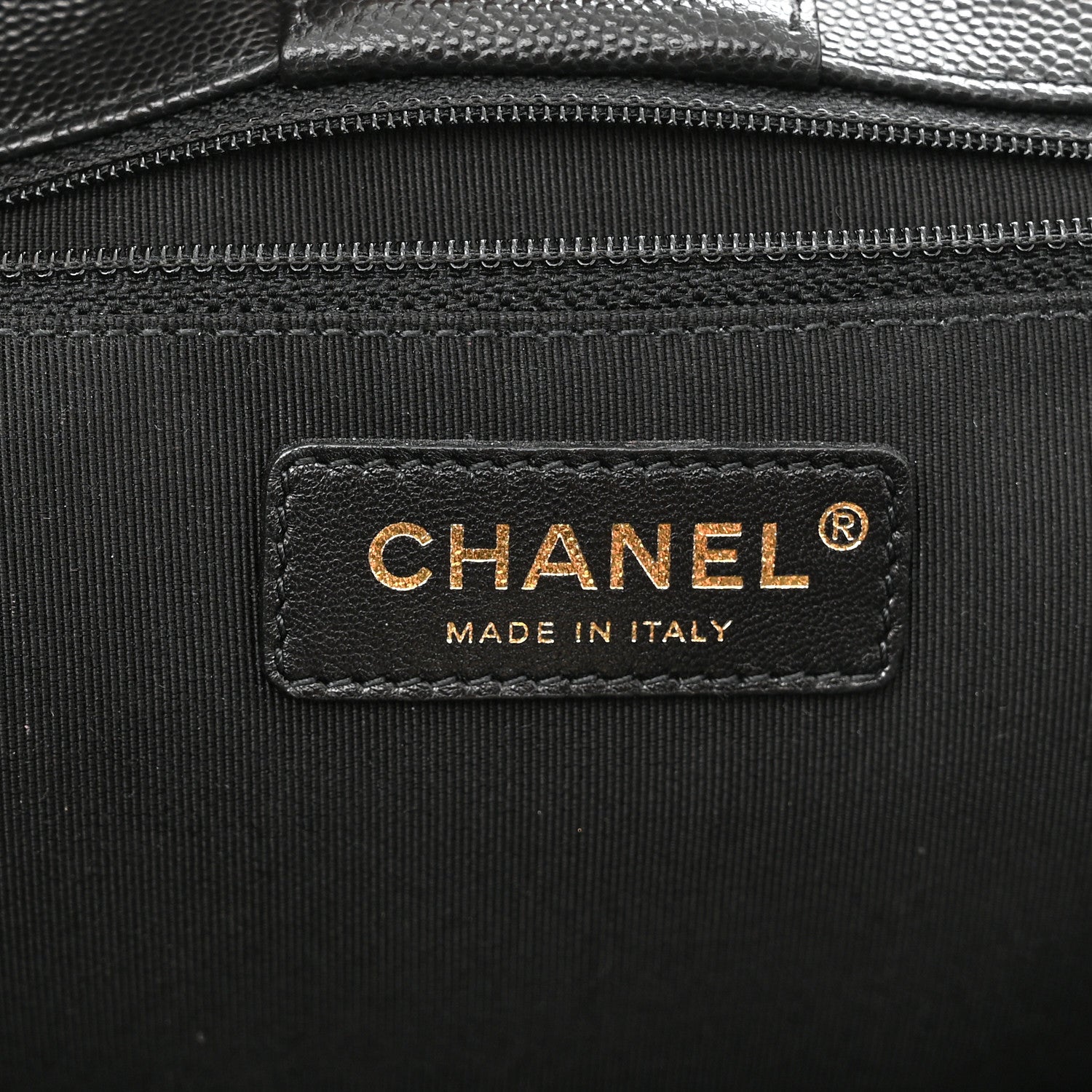 Chanel Caviar Quilted In Out Flap Shopping Tote Black 7 of 12