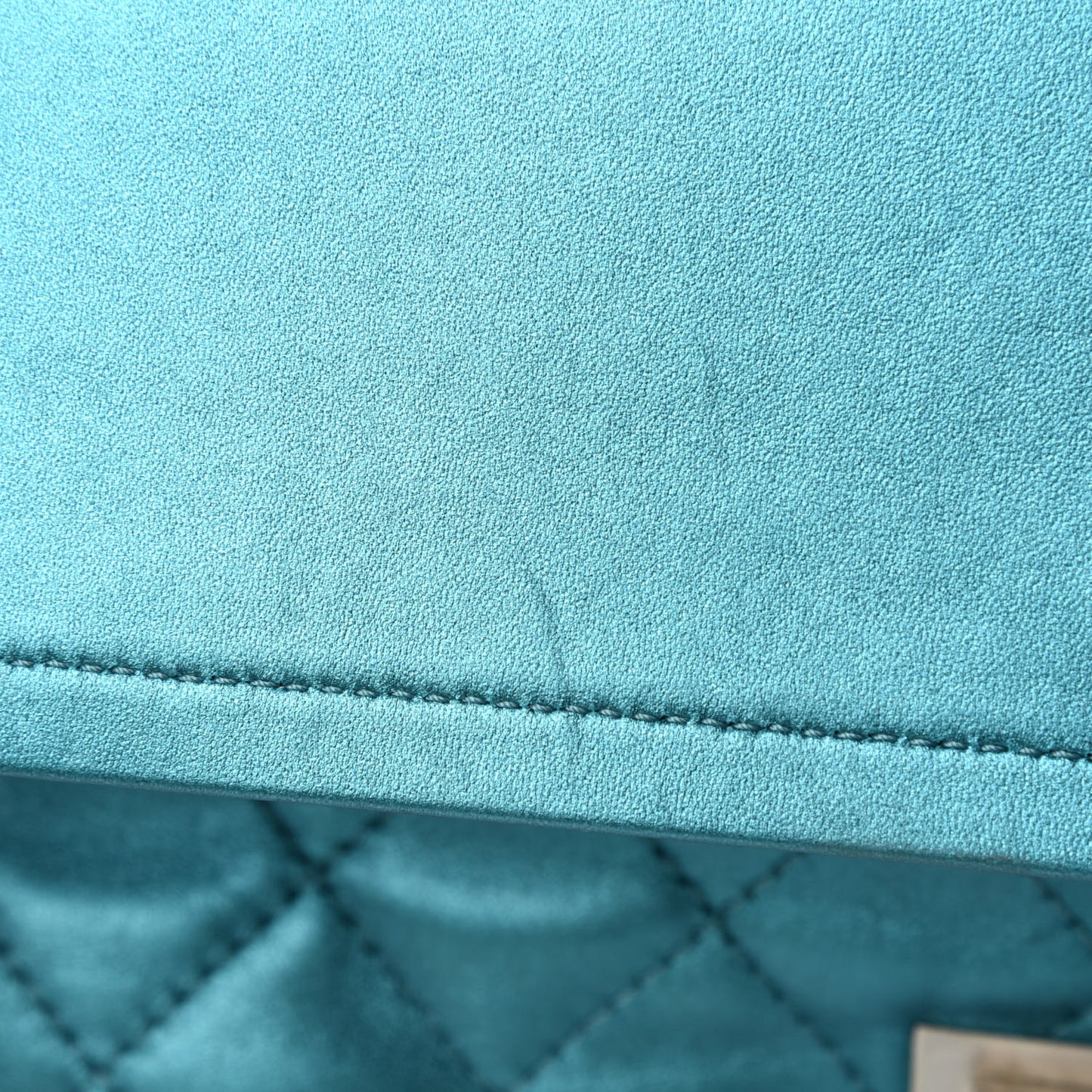 Metallic Calfskin Quilted 2.55 Reissue 227 Flap Turquoise
