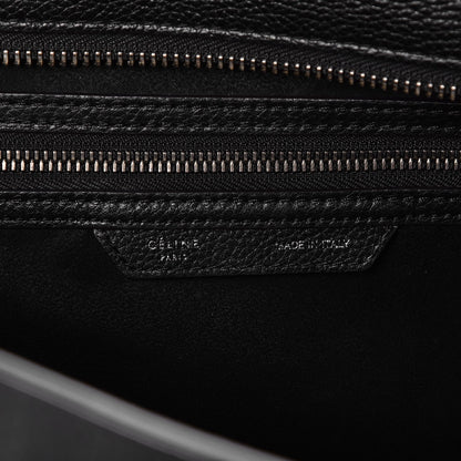 Celine Drummed Calfskin Mini Luggage Black 6 of 7