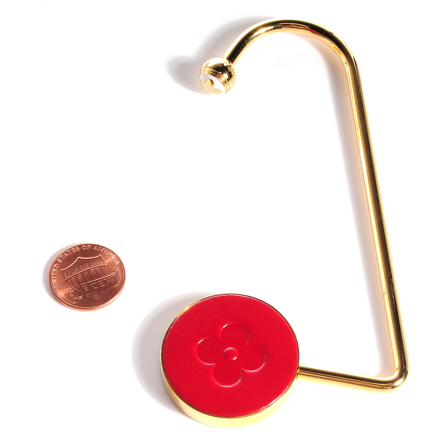 Louis Vuitton Purse Hook Red Gold 2 of 5