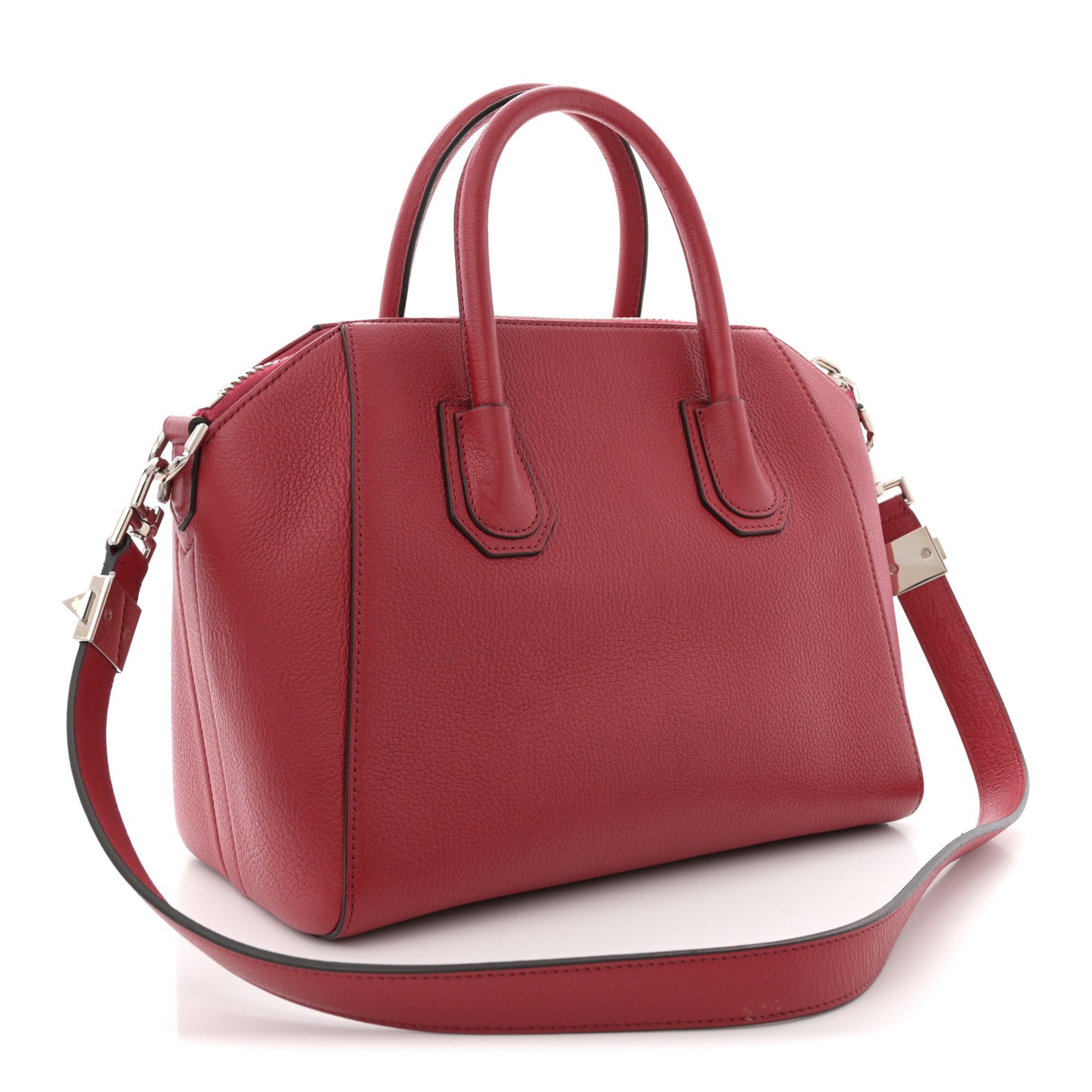 Sugar Goatskin Small Antigona Vermillon