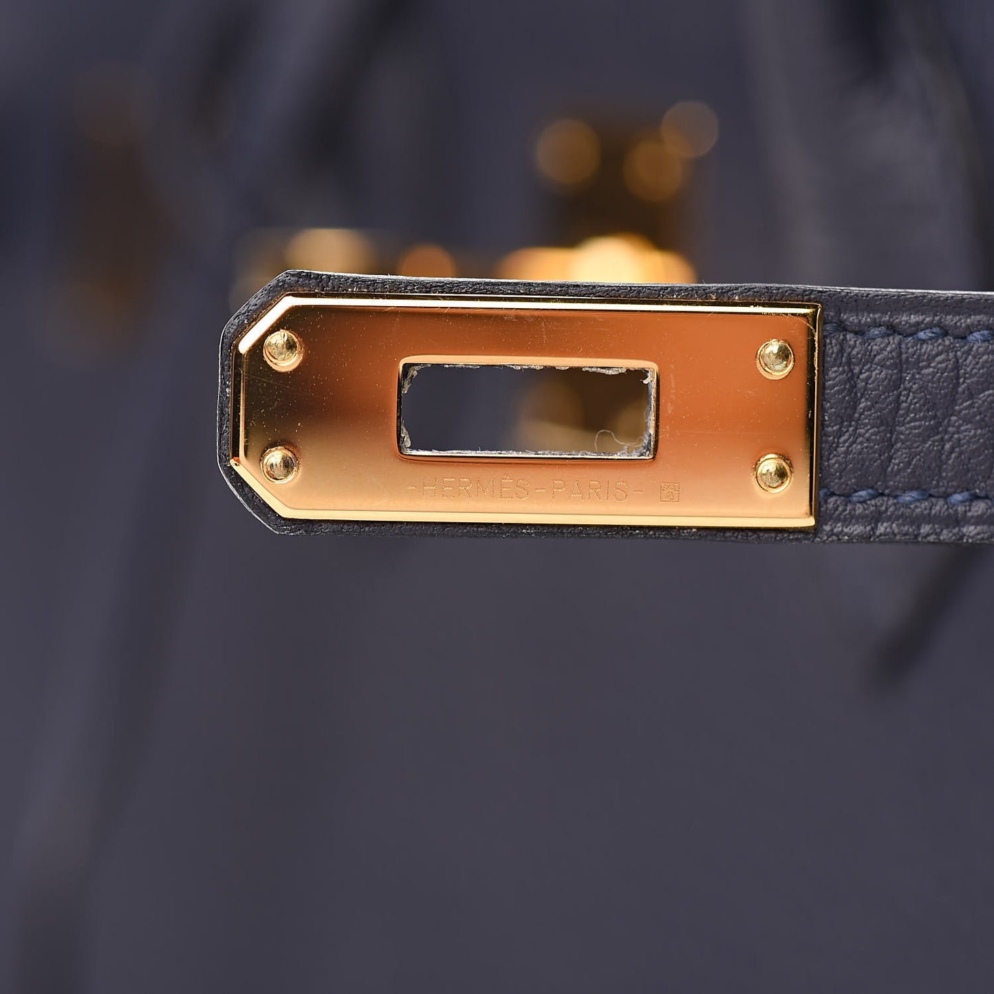 Togo Horseshoe Birkin 25 Bleu Nuit Rose Azalee