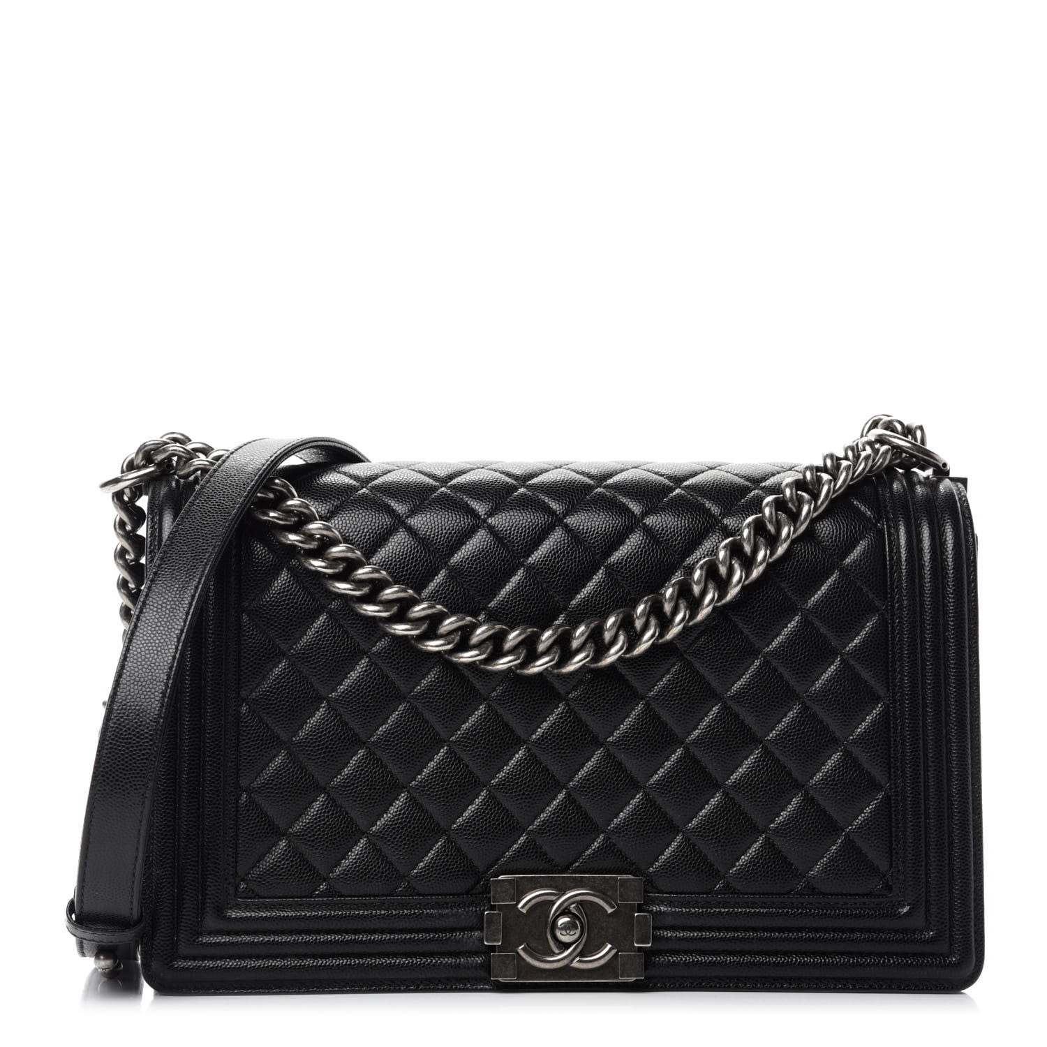 Chanel Caviar Quilted New Medium Boy Flap Black 1 of 11