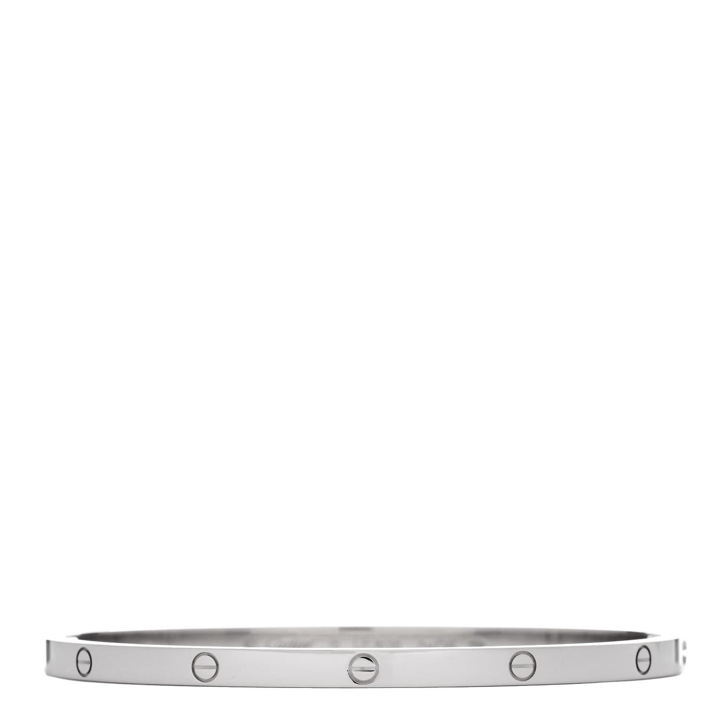 18K White Gold Small LOVE Bracelet 18