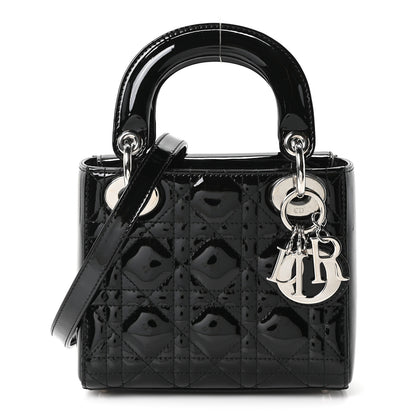 Christian Dior Patent Cannage Mini Lady Dior Black 1 of 10
