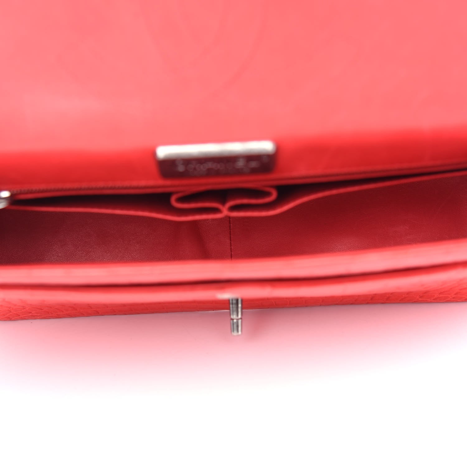 Chanel Alligator Jumbo Double Flap Red 5 of 9