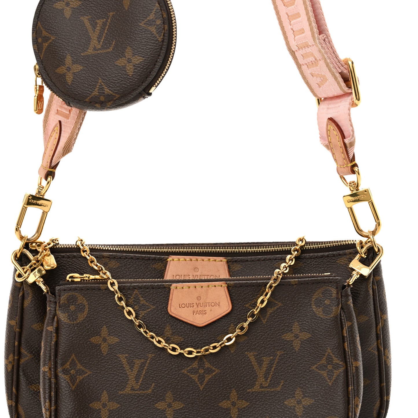 Monogram Multi Pochette Accessories Rose Clair