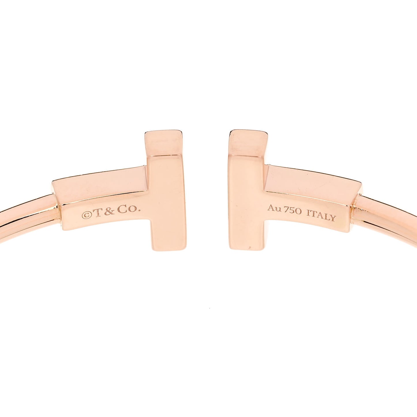 18K Rose Gold Diamond Mother of Pearl T Wire Bracelet