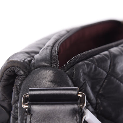 Chanel Aged Calfskin Quilted Expandable Messenger Black 14 of 18
