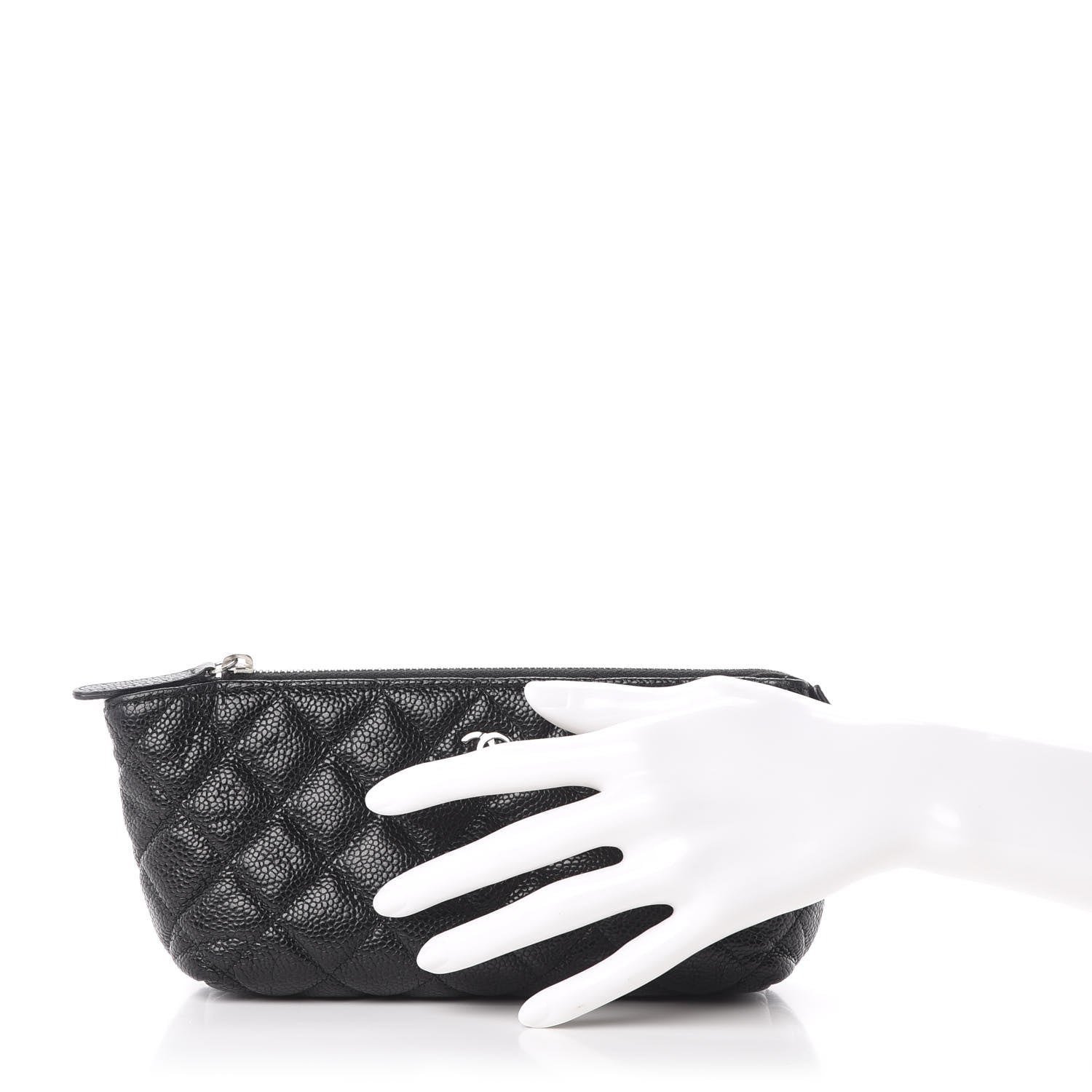 Chanel Caviar Quilted Cosmetic Case Black 2 of 9