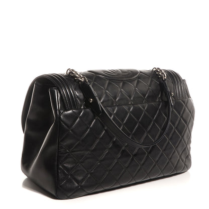 Chanel Lambskin Quilted Large Antik Boy Flap Black 3 of 8