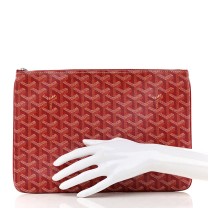 Goyard Goyardine Senat Pochette MM Red 2 of 9