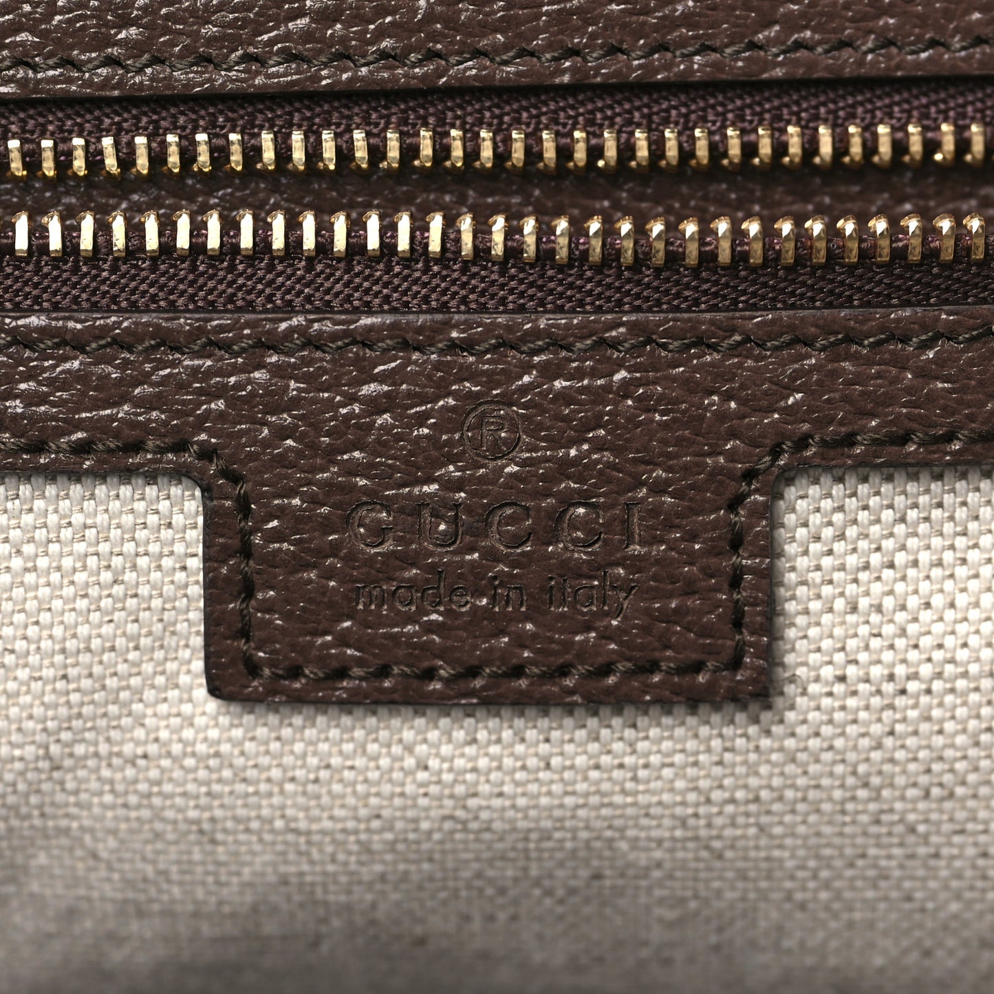Monogram Jumbo GG Textured Dollar Calfskin Web Medium Ophidia Shopping Tote Camel Ebony
