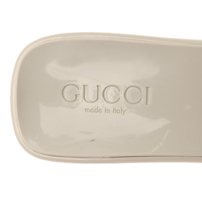 Gucci Rubber Gucci Logo Womens Platform 20/60mm Slide Sandals 39 Mystic White 7 of 13