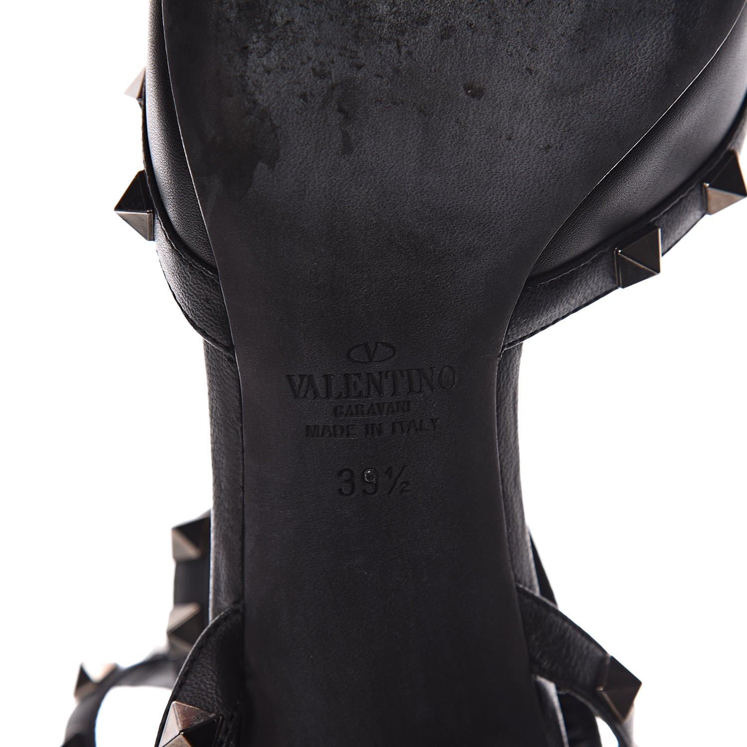 Valentino Garavani Calfskin Nappa Rockstud Ankle Strap 65mm Pumps 39.5 Black 6 of 9