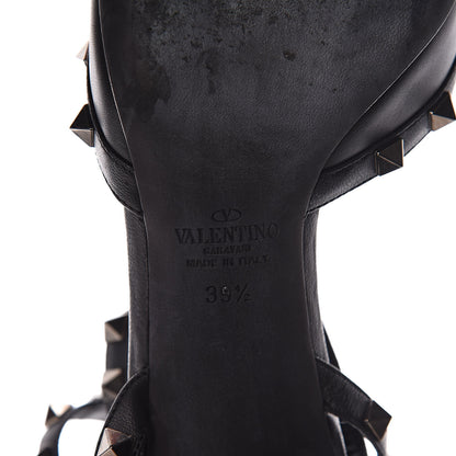 Valentino Garavani Calfskin Nappa Rockstud Ankle Strap 65mm Pumps 39.5 Black 6 of 9