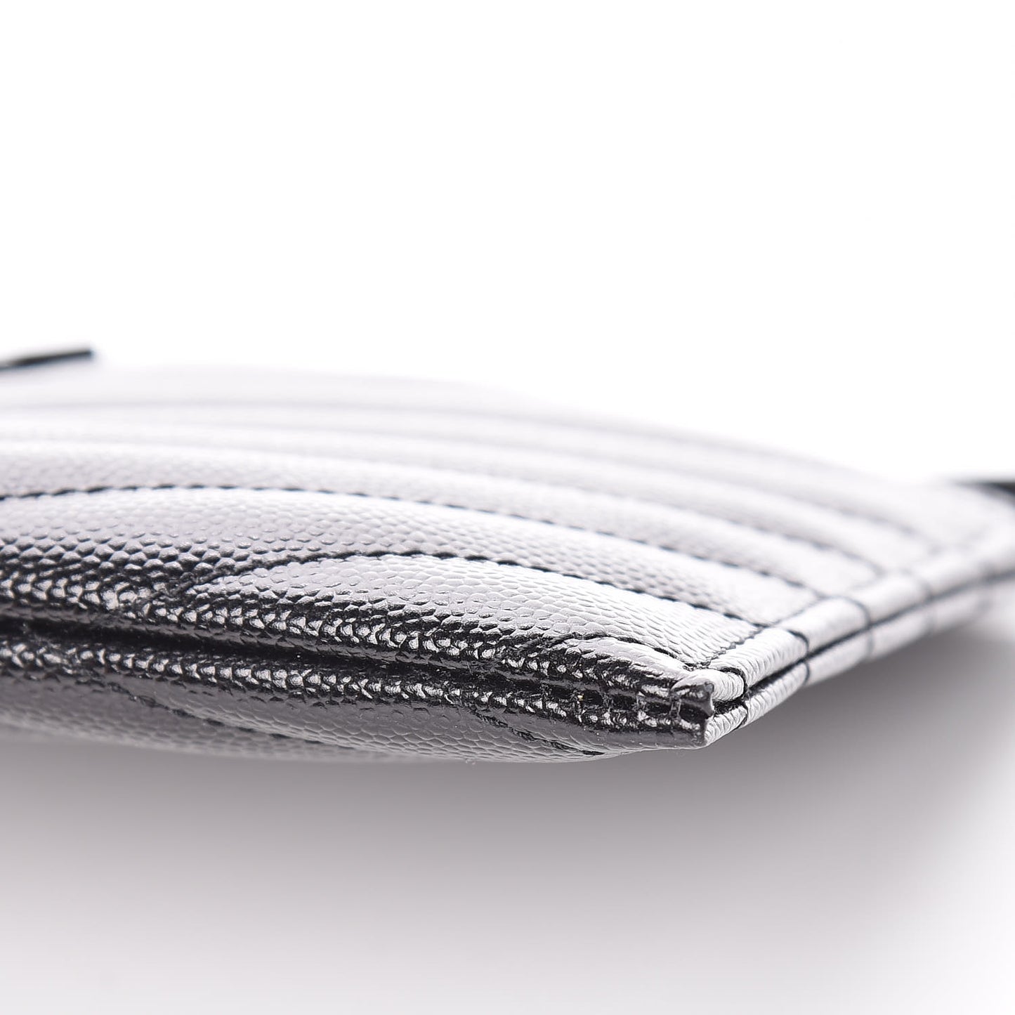 Grain De Poudre Chevron Monogram Bill Pouch Black