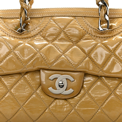 Chanel Patent Quilted Day Glo Flap Bag Beige 8 of 20