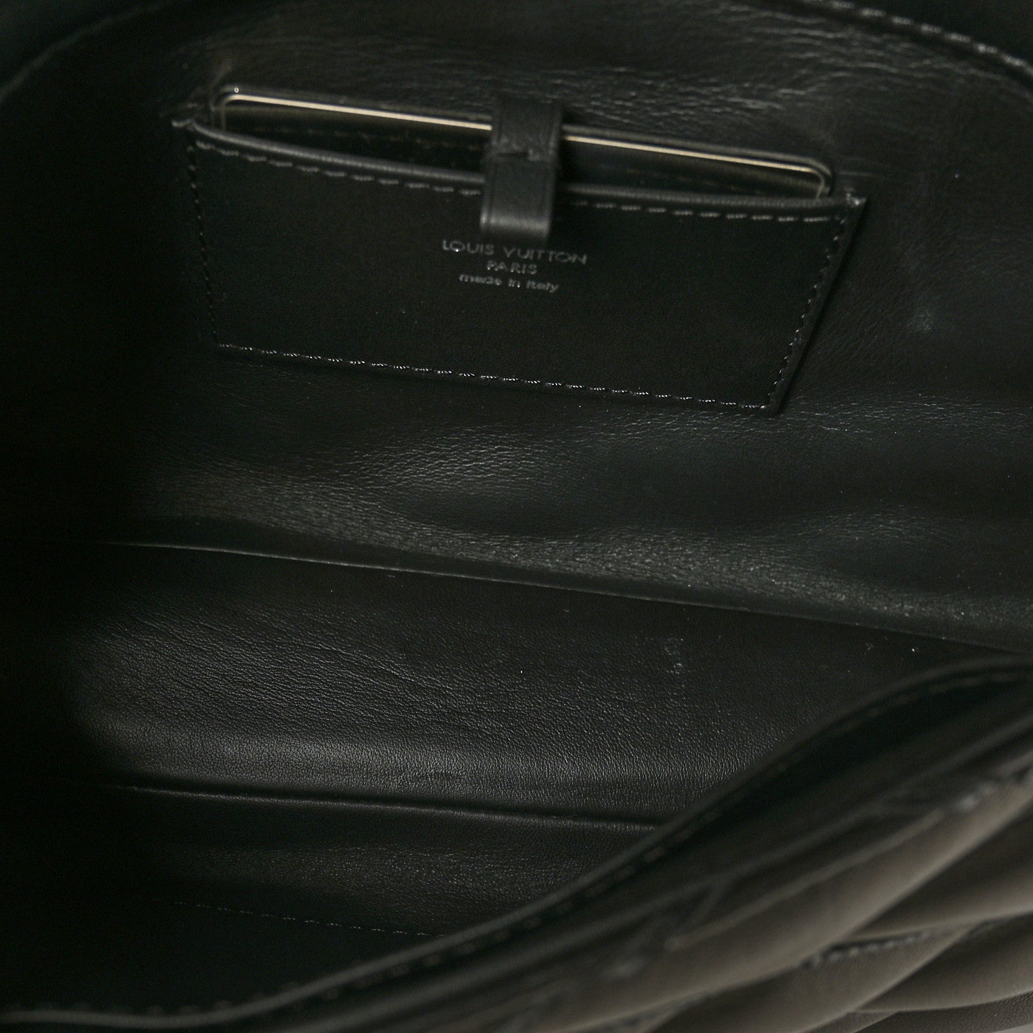 Louis Vuitton Lambskin Malletage GO-14 MM Black 5 of 6