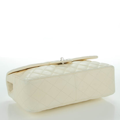 Chanel Lambskin Quilted Jumbo Single Flap White 4 of 10