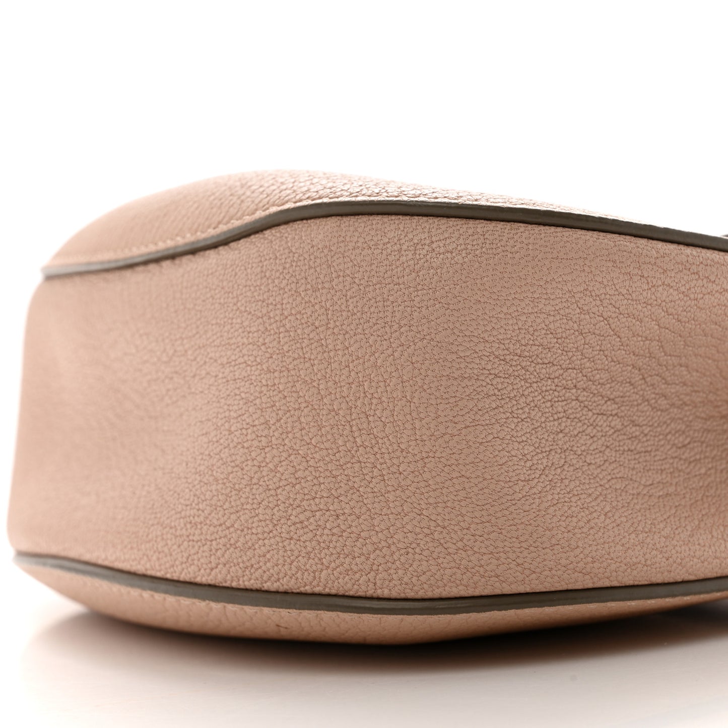 Grained Lambskin Mini Drew Shoulder Bag Cement Pink
