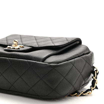 Chanel Caviar Quilted CC Day Camera Case Black 8 of 8