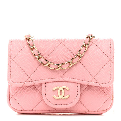 Chanel Caviar Quilted Mini Chain Belt Bag Light Pink 1 of 12