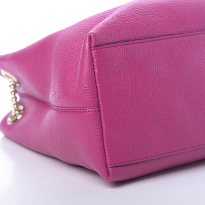Gucci Cellarius Calfskin Medium Soho Chain Shoulder Bag Bright Bouganville 9 of 10