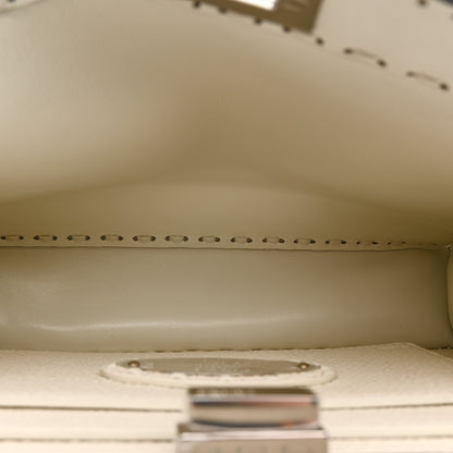 Fendi Cuoio Romano Selleria Chamois Small Peekaboo I SEE U Satchel White 5 of 12