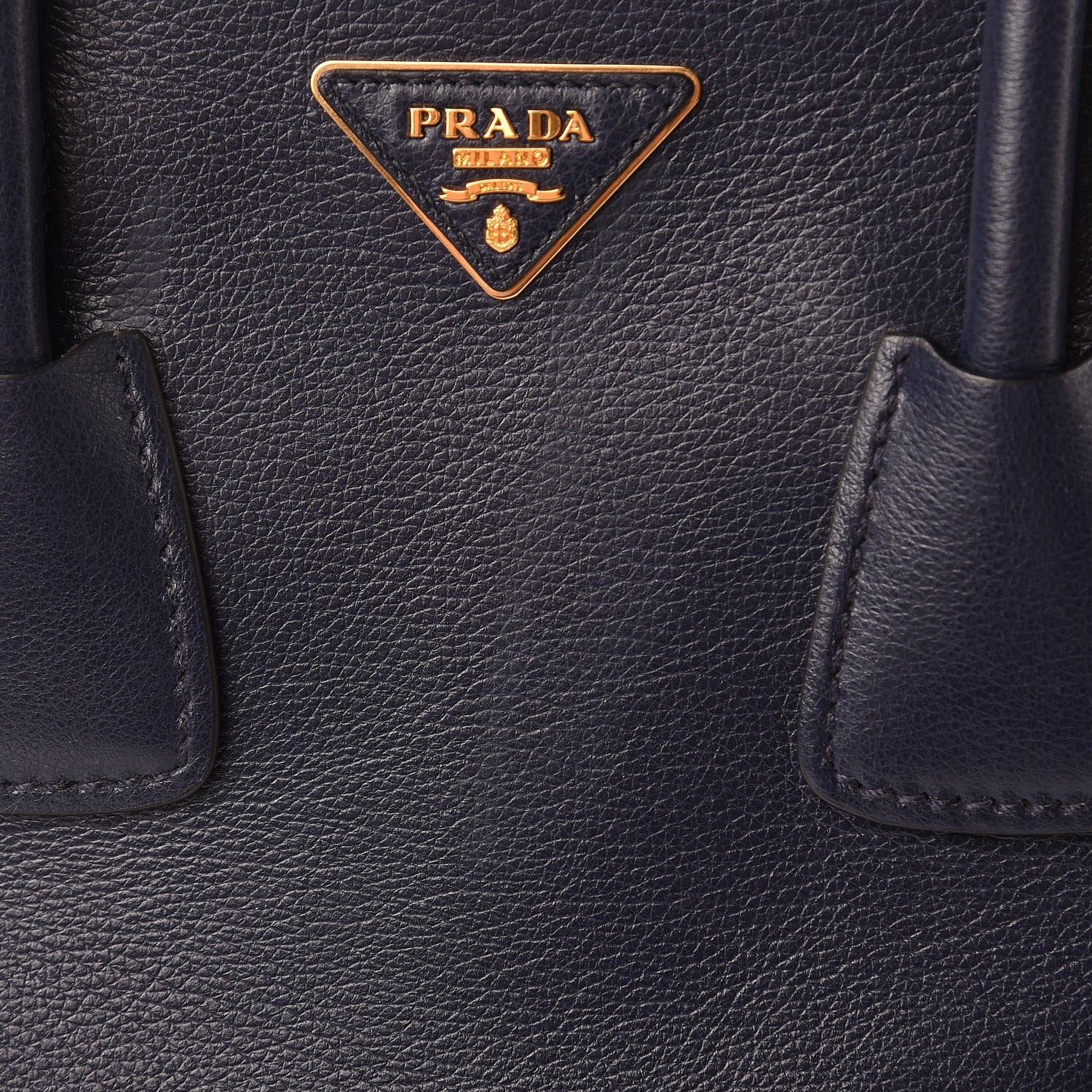 Prada Glace Calfskin Twin Pocket Tote Baltico 13 of 14