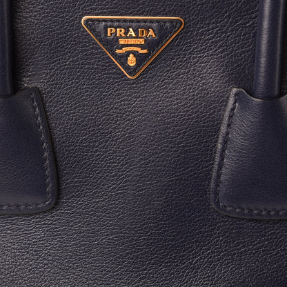 Prada Glace Calfskin Twin Pocket Tote Baltico 13 of 14