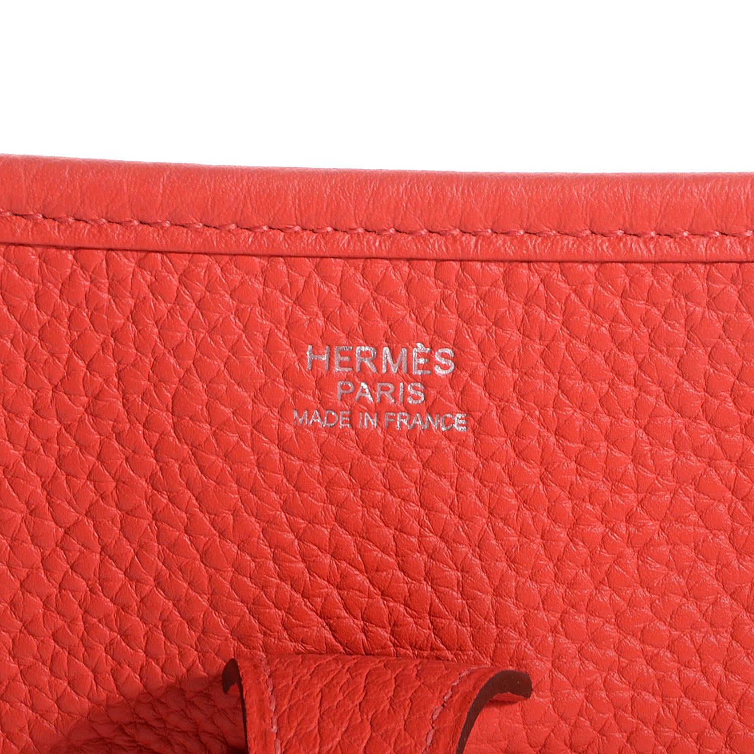 Hermes Taurillon Clemence Evelyne III PM Rouge Pivoine 12 of 15