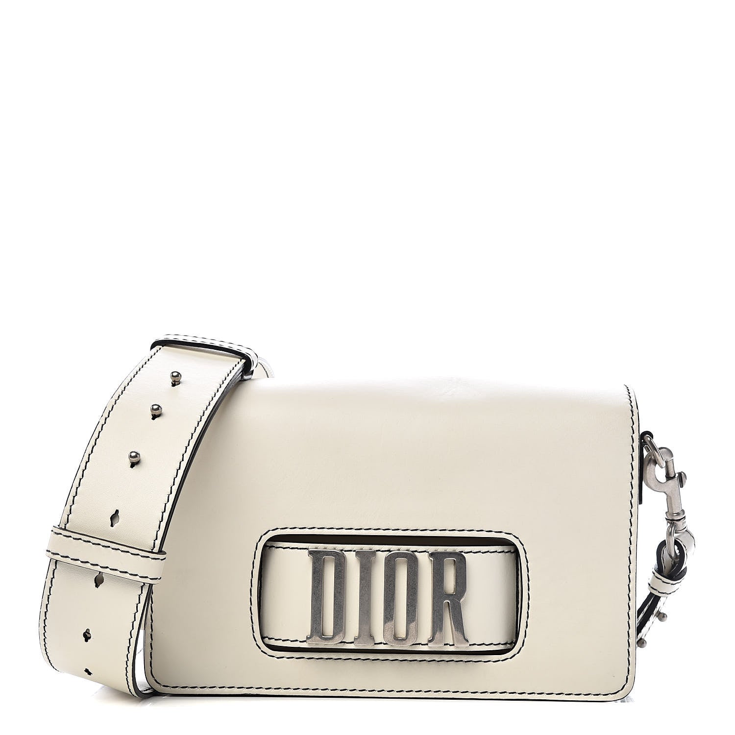 Christian Dior Smooth Calfskin Dio(r)evolution Flap Bag Off White 1 of 14