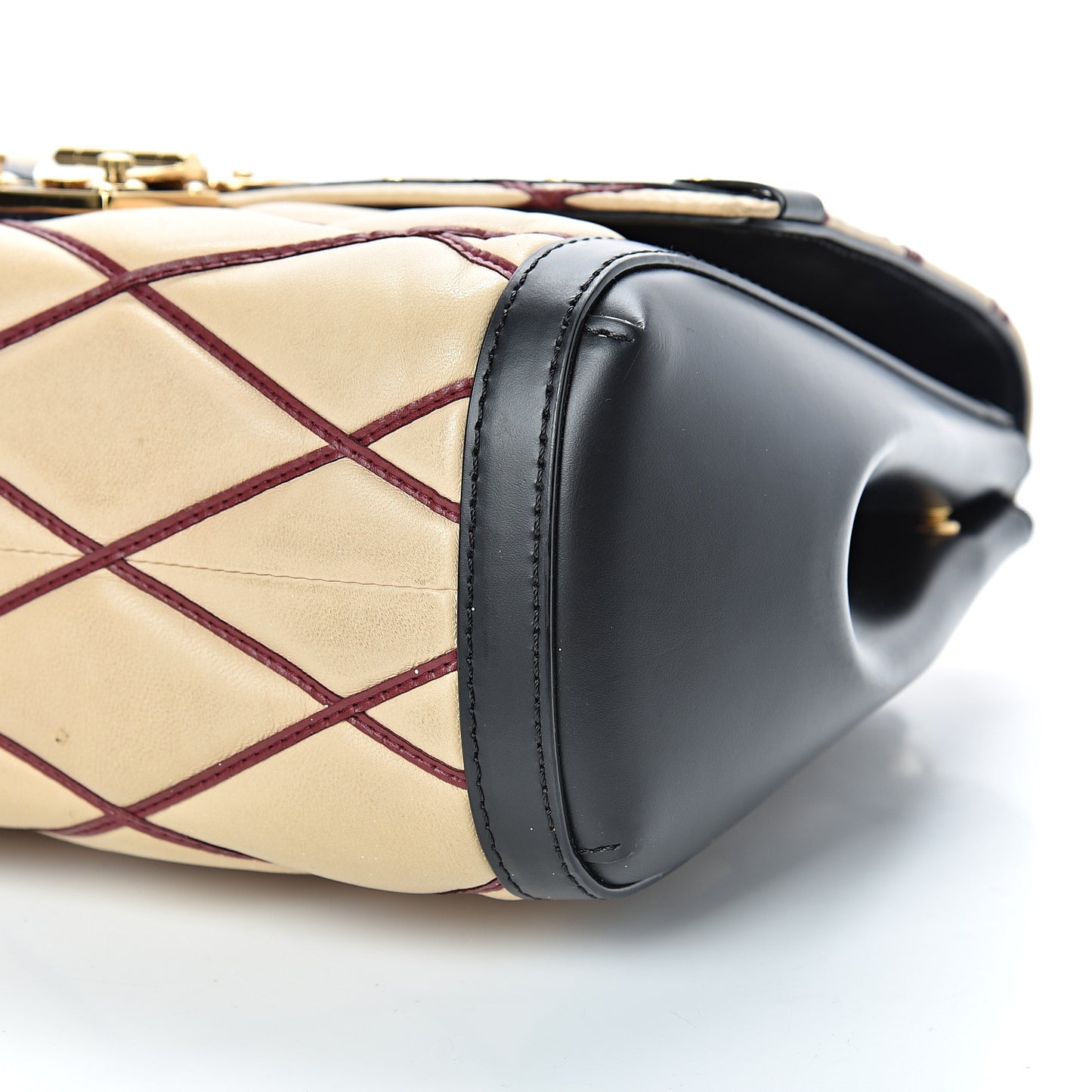 Lambskin Malletage Pochette Flap Natural
