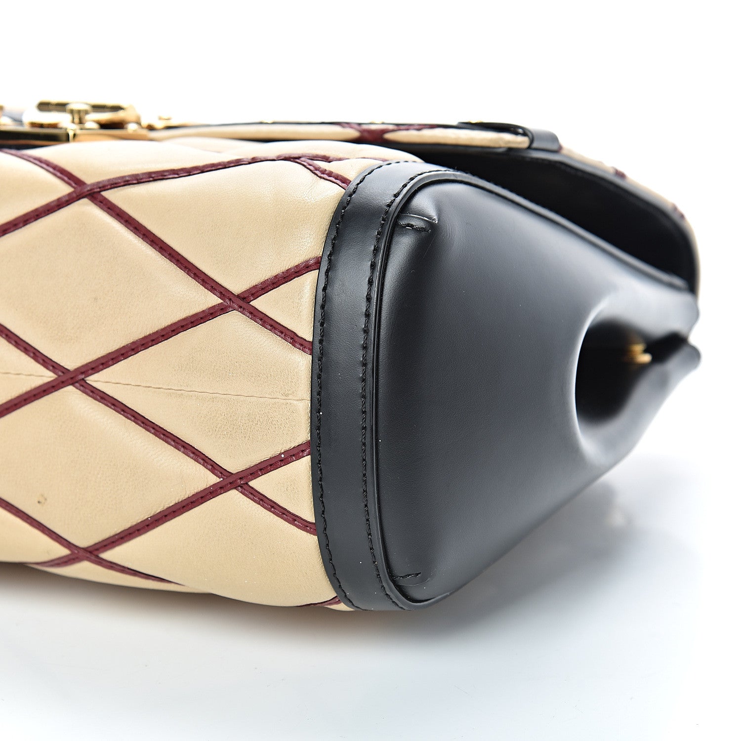 Louis Vuitton Lambskin Malletage Pochette Flap Natural 9 of 16