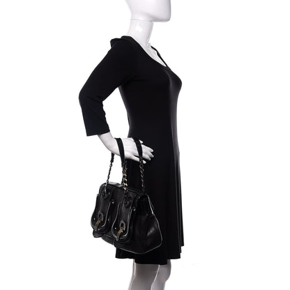 Fendi Nappa Patent B Bag Black 2 of 15